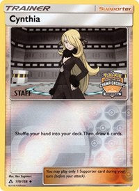 Cynthia (119/156) (Staff Regional Championship Promo) [Sun & Moon: Ultra Prism] | Total Play