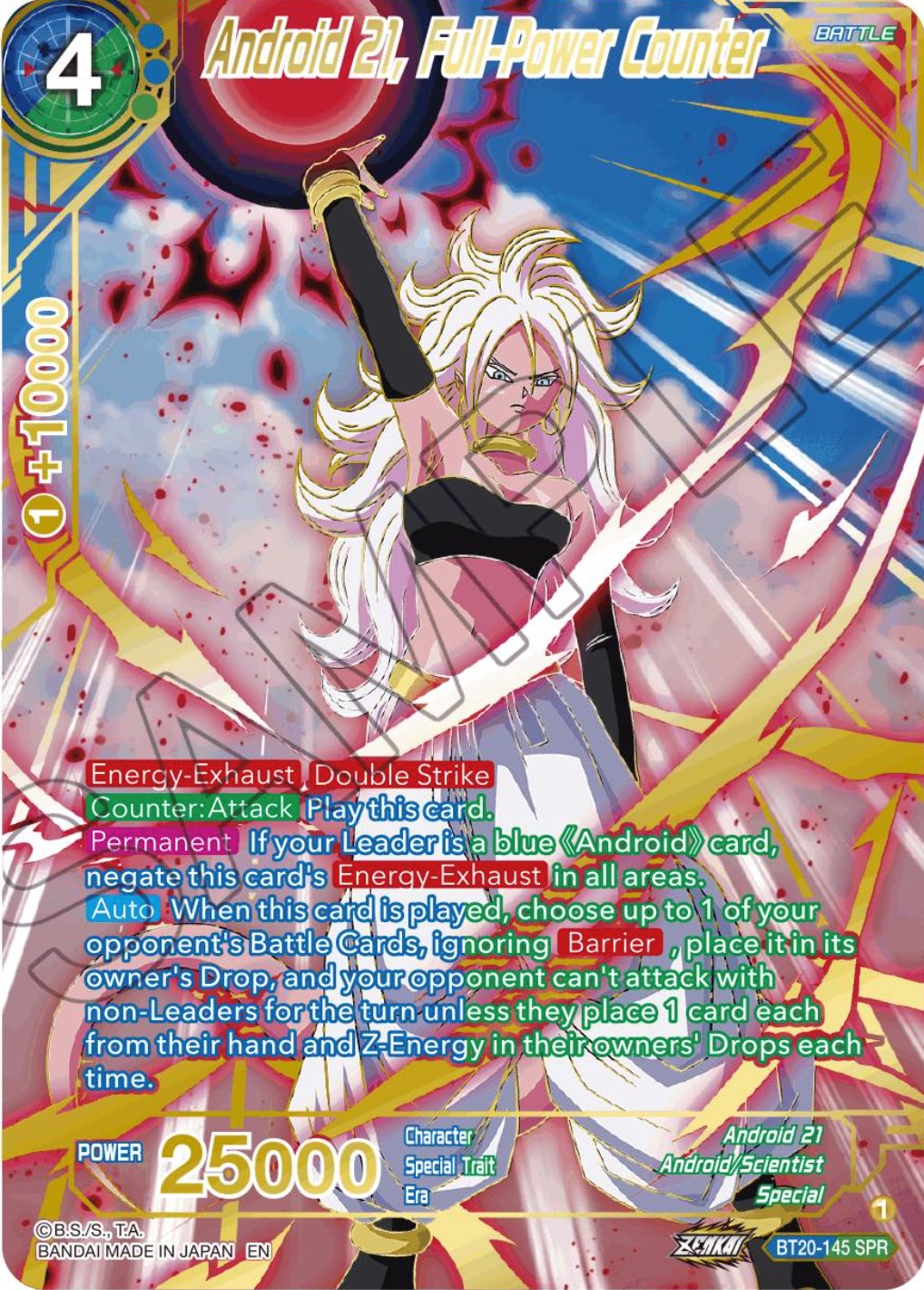 Android 21, Full-Power Counter (SPR) (BT20-145) [Power Absorbed] | Total Play