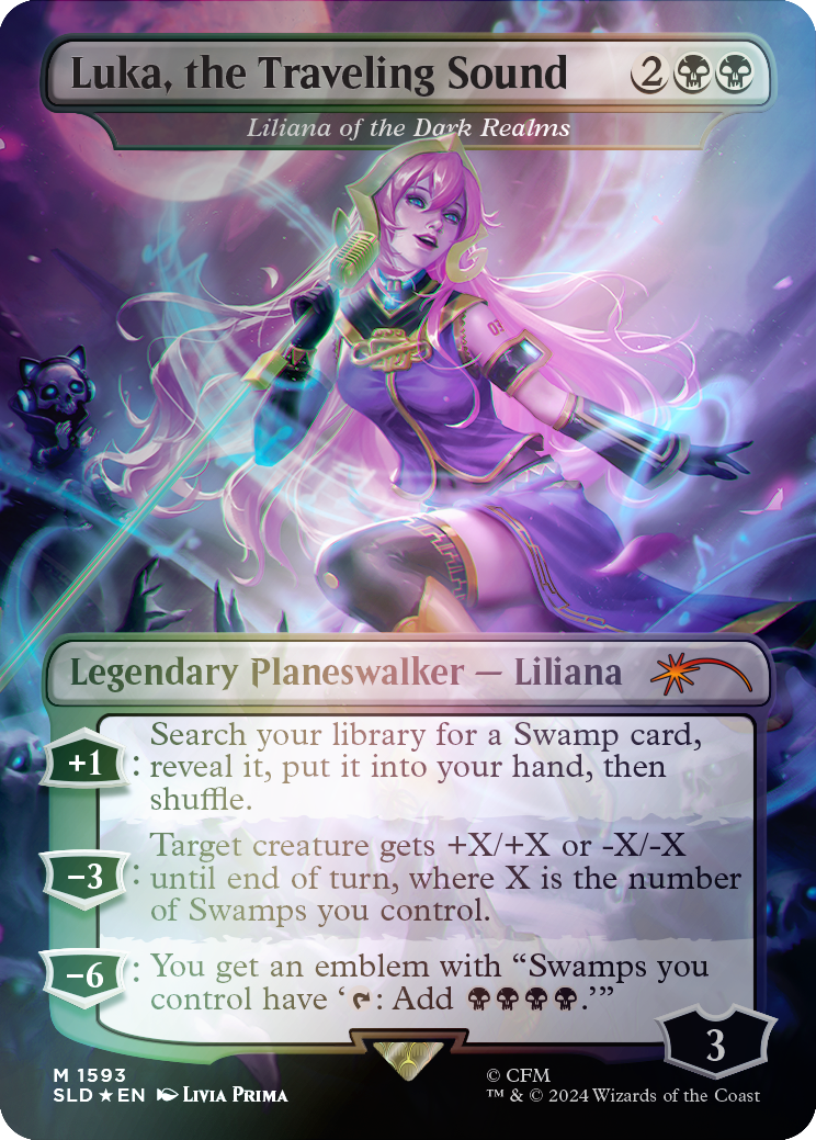 Luka, the Traveling Sound - Liliana of the Dark Realms (Rainbow Foil) [Secret Lair Drop Series] | Total Play