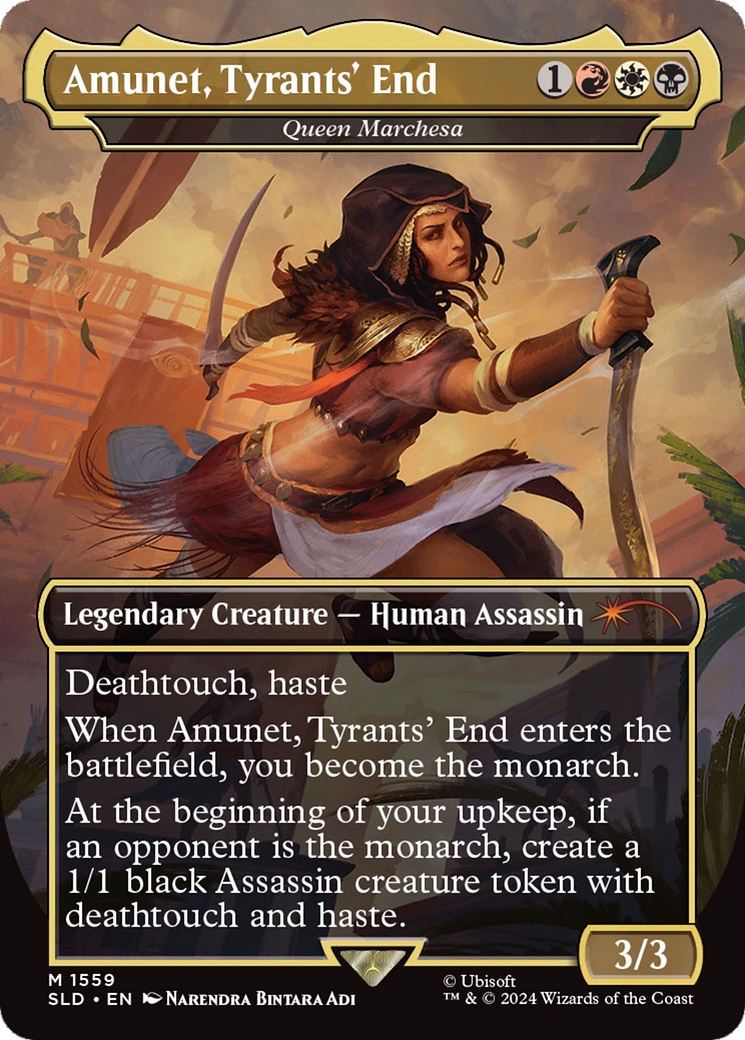 Amunet, Tyrants' End - Queen Marchesa (Rainbow Foil) [Secret Lair Drop Series] | Total Play