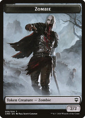 Salamander Warrior // Zombie Double-Sided Token [Commander Legends Tokens] | Total Play