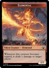 Elemental (22) // Elemental (9) Double-Sided Token [March of the Machine Commander Tokens] | Total Play