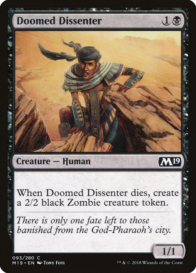 Doomed Dissenter [Core Set 2019] | Total Play
