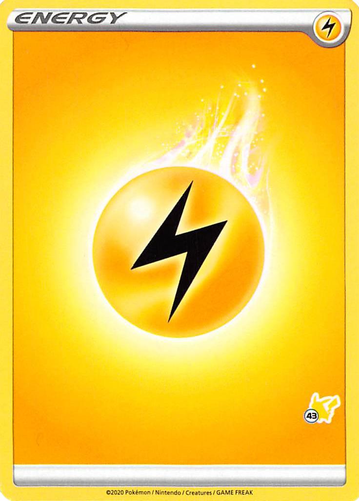 Lightning Energy (Pikachu Stamp #43) [Battle Academy 2022] | Total Play