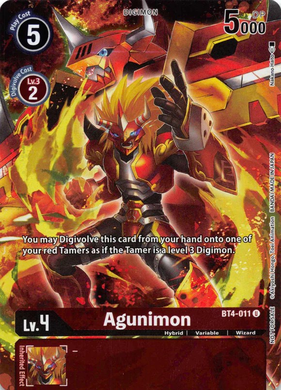 Agunimon [BT4-011] (Tamer's Evolution Box 2) [Great Legend Promos] | Total Play