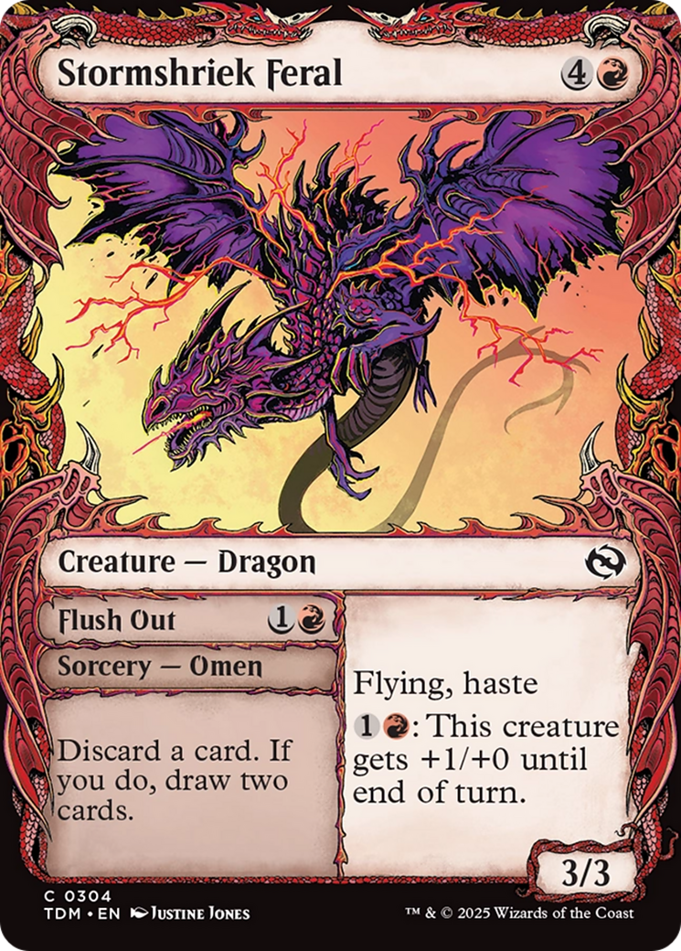 Stormshriek Feral (Showcase) [Tarkir: Dragonstorm] | Total Play
