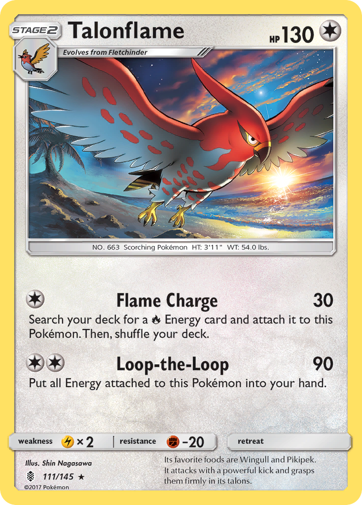 Talonflame (111/145) [Sun & Moon: Guardians Rising] | Total Play