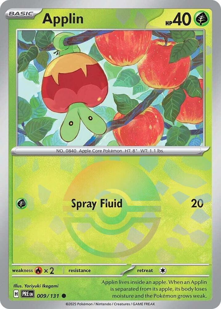 Applin (009/131) (Poke Ball Pattern) [Scarlet & Violet: Prismatic Evolutions] | Total Play