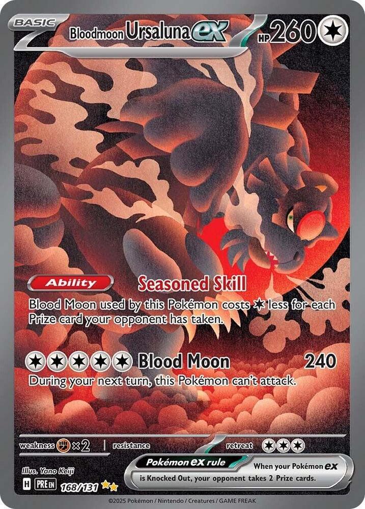 Bloodmoon Ursaluna ex (168/131) [Scarlet & Violet: Prismatic Evolutions] | Total Play