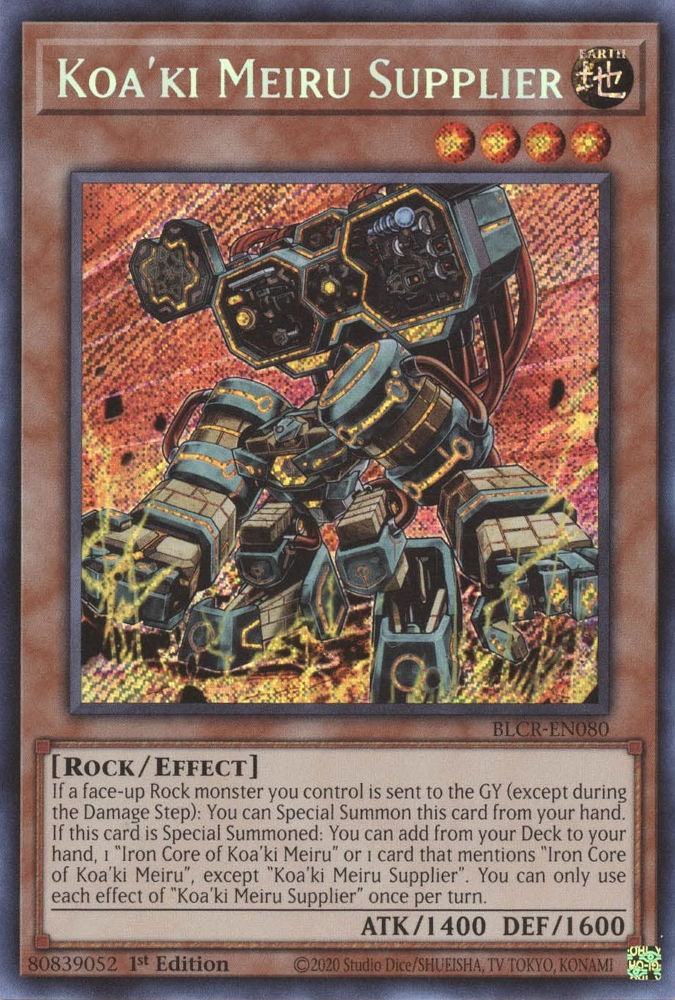 Koa'ki Meiru Supplier [BLCR-EN080] Secret Rare | Total Play