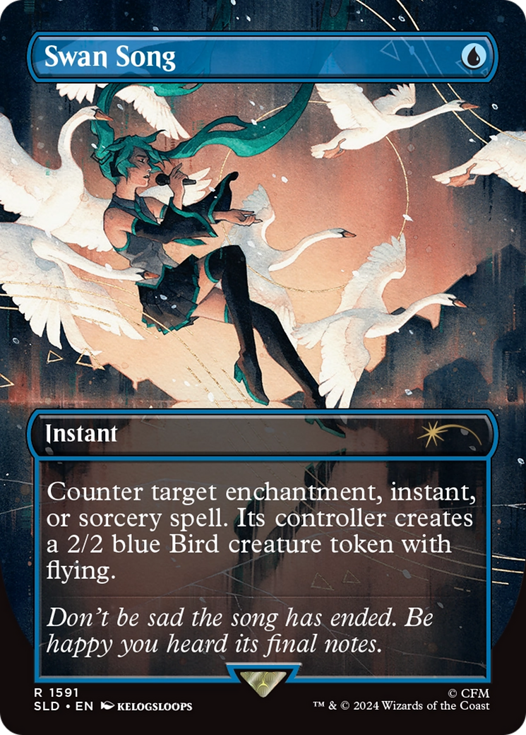 Swan Song (1591) (Rainbow Foil) [Secret Lair Drop Series] | Total Play