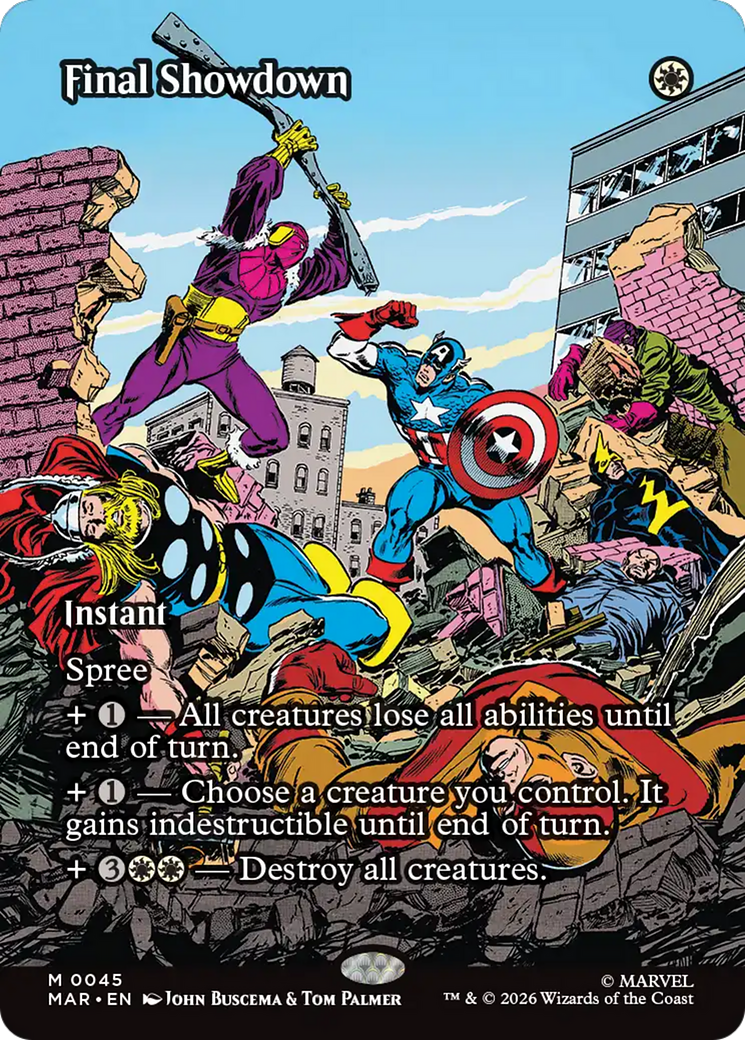 Final Showdown (Borderless) [Marvel Universe: Eternal-Legal] | Total Play