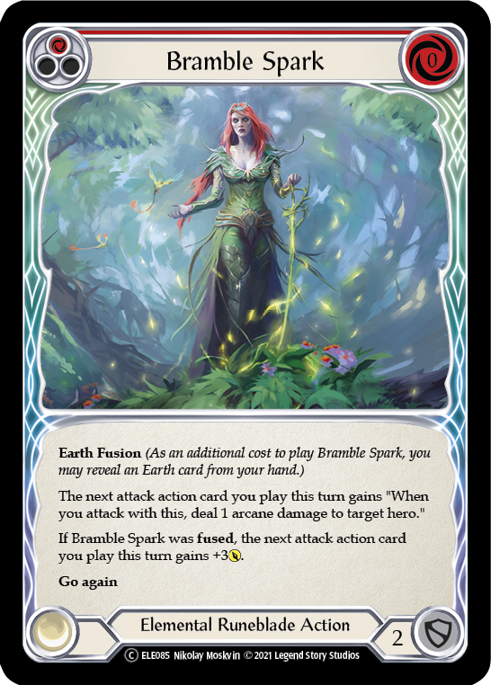 Bramble Spark (Red) [U-ELE085] (Tales of Aria Unlimited)  Unlimited Rainbow Foil | Total Play