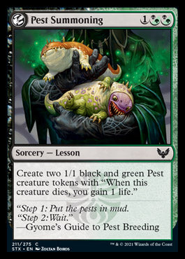 Pest Summoning [Strixhaven: School of Mages] | Total Play