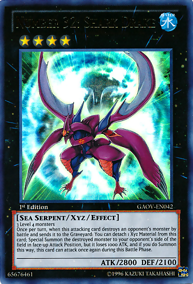 Number 32: Shark Drake [GAOV-EN042] Ultra Rare | Total Play