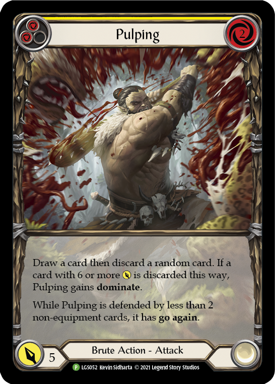 Pulping (Yellow) [LGS052] (Promo)  Rainbow Foil | Total Play