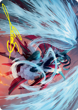 Torrent Sculptor Art Card (Gold-Stamped Signature) [Strixhaven: School of Mages Art Series] | Total Play