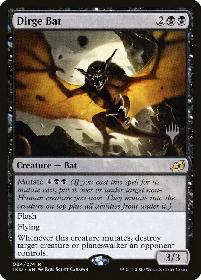Dirge Bat (Promo Pack) [Ikoria: Lair of Behemoths Promos] | Total Play