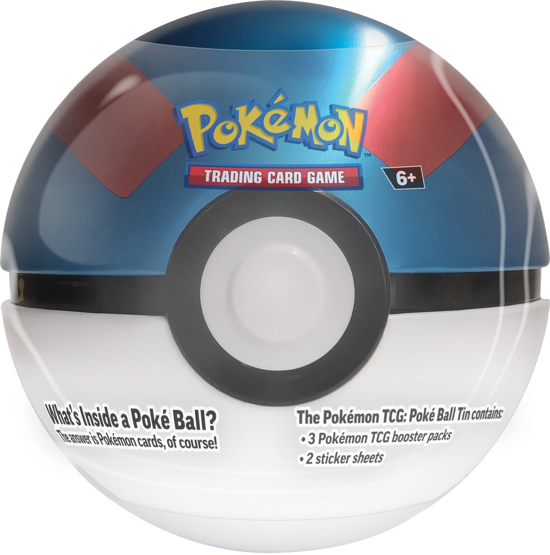 Poke Ball Tin - Great Ball (2023) | Total Play