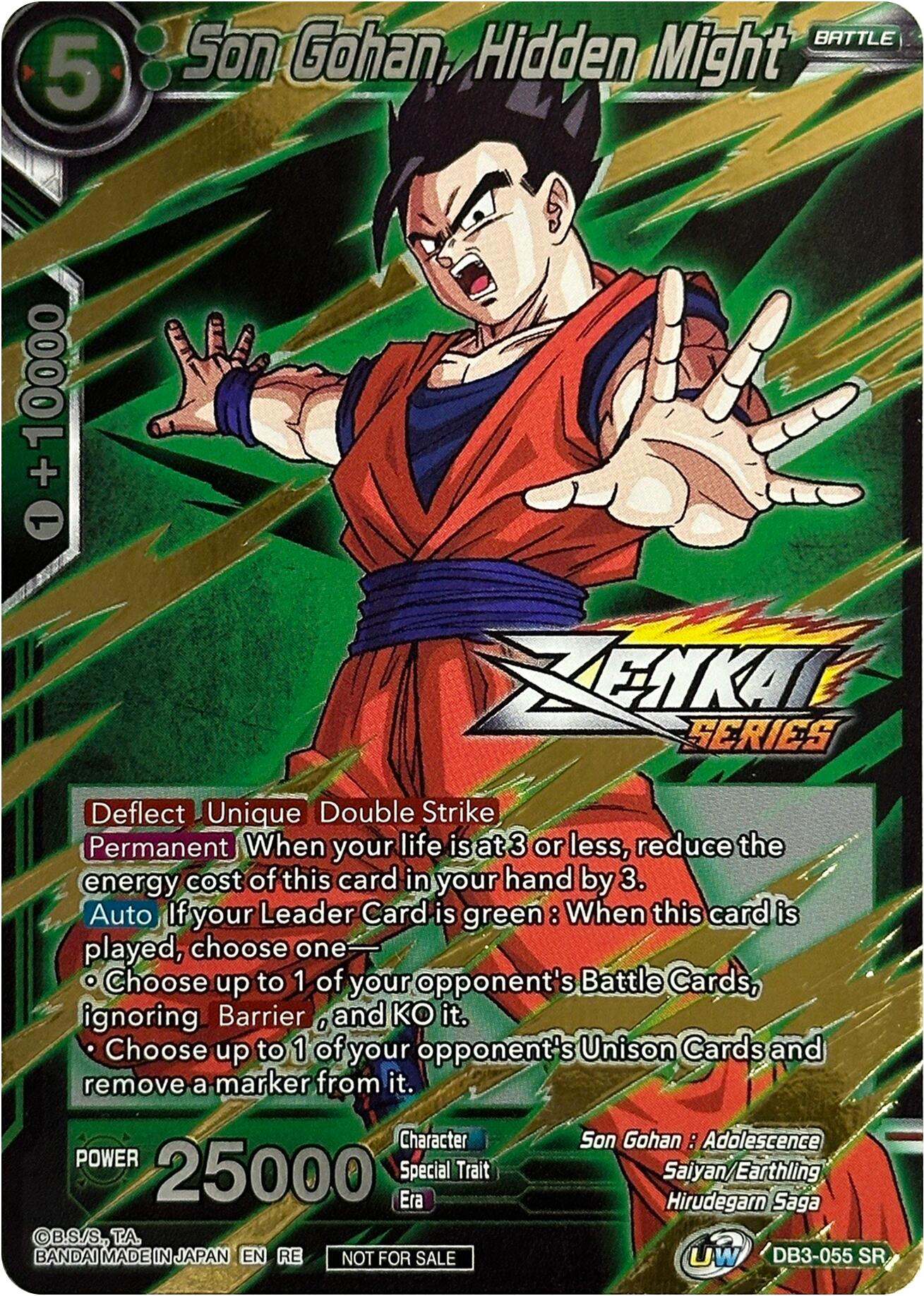 Son Gohan, Hidden Might (Event Pack 10) (DB3-055) [Tournament Promotion Cards] | Total Play