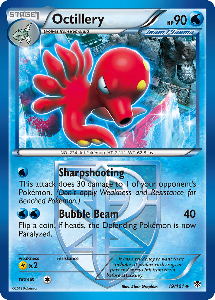 Octillery (19/101) [Black & White: Plasma Blast] | Total Play