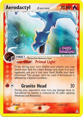 Aerodactyl (35/110) (Delta Species) (Stamped) [EX: Holon Phantoms] | Total Play