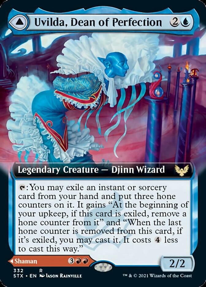 Uvilda, Dean of Perfection // Nassari, Dean of Expression (Extended Art) [Strixhaven: School of Mages] | Total Play