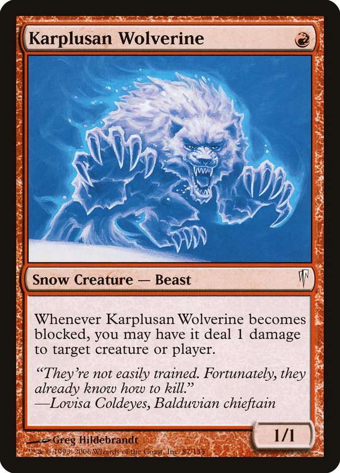 Karplusan Wolverine [Coldsnap] | Total Play
