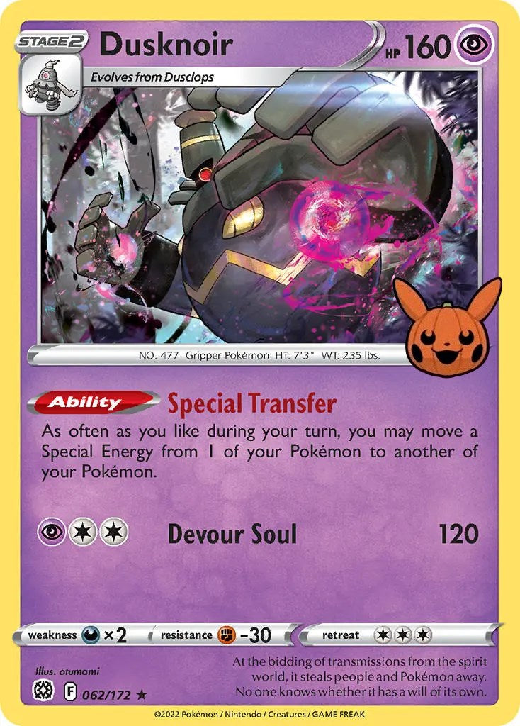 Dusknoir (062/172) [Trick or Trade] | Total Play