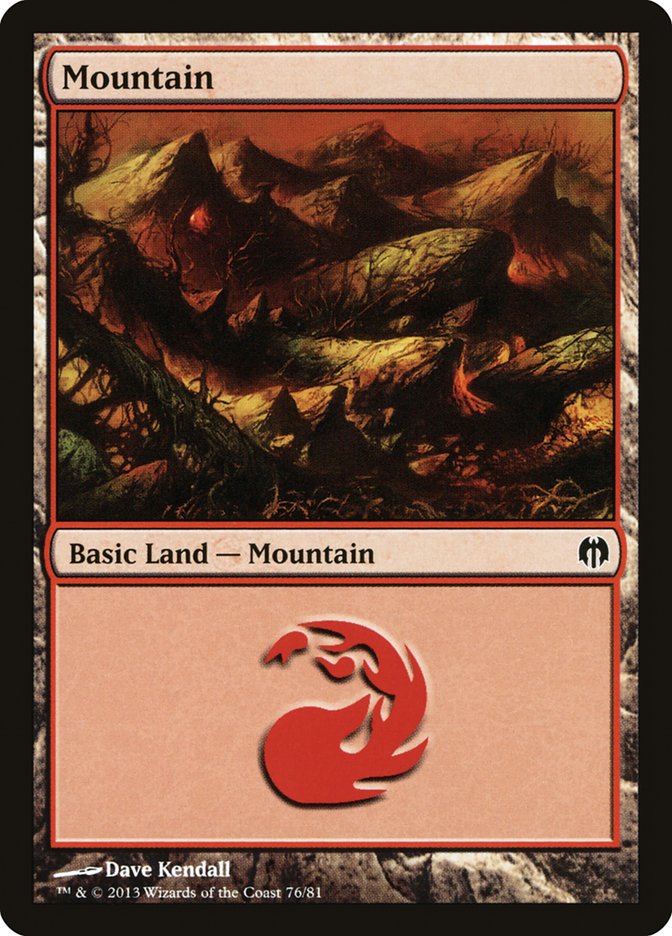 Mountain (76) [Duel Decks: Heroes vs. Monsters] | Total Play