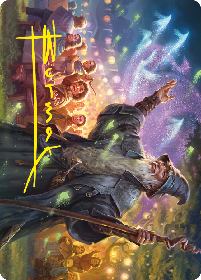 Gandalf, Friend of the Shire Art Card (Gold-Stamped Signature) [The Lord of the Rings: Tales of Middle-earth Art Series] | Total Play