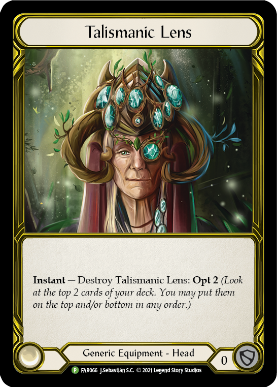 Talismanic Lens (Golden) [FAB066] (Promo)  Cold Foil | Total Play