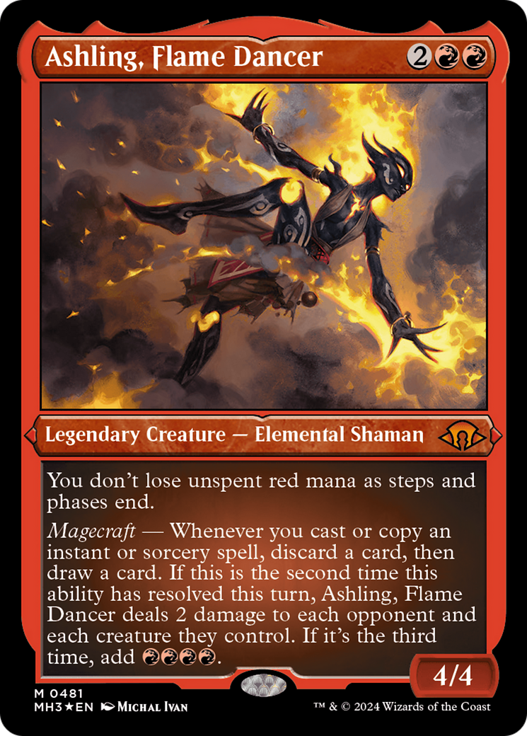 Ashling, Flame Dancer (Foil Etched) [Modern Horizons 3] | Total Play