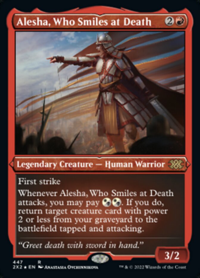 Alesha, Who Smiles at Death (Foil Etched) [Double Masters 2022] | Total Play