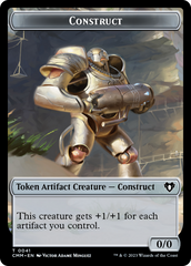 Clue // Construct (0041) Double-Sided Token [Commander Masters Tokens] | Total Play