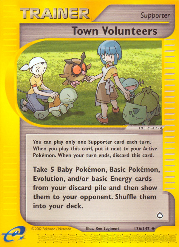 Town Volunteers (136/147) [Aquapolis] | Total Play