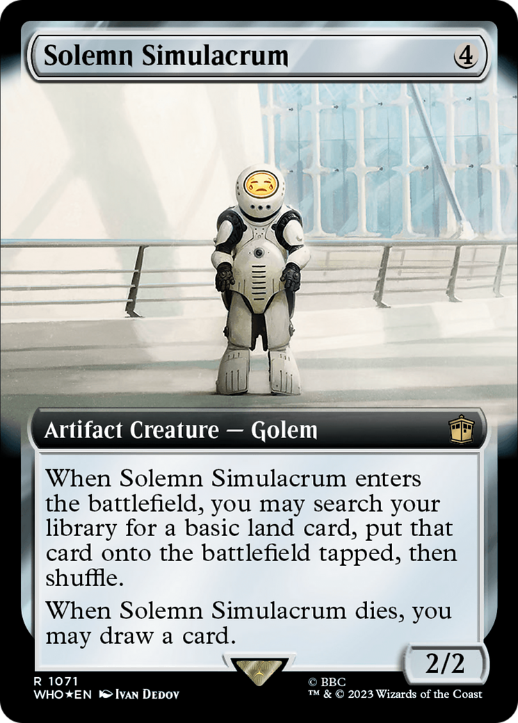 Solemn Simulacrum (Extended Art) (Surge Foil) [Doctor Who] | Total Play