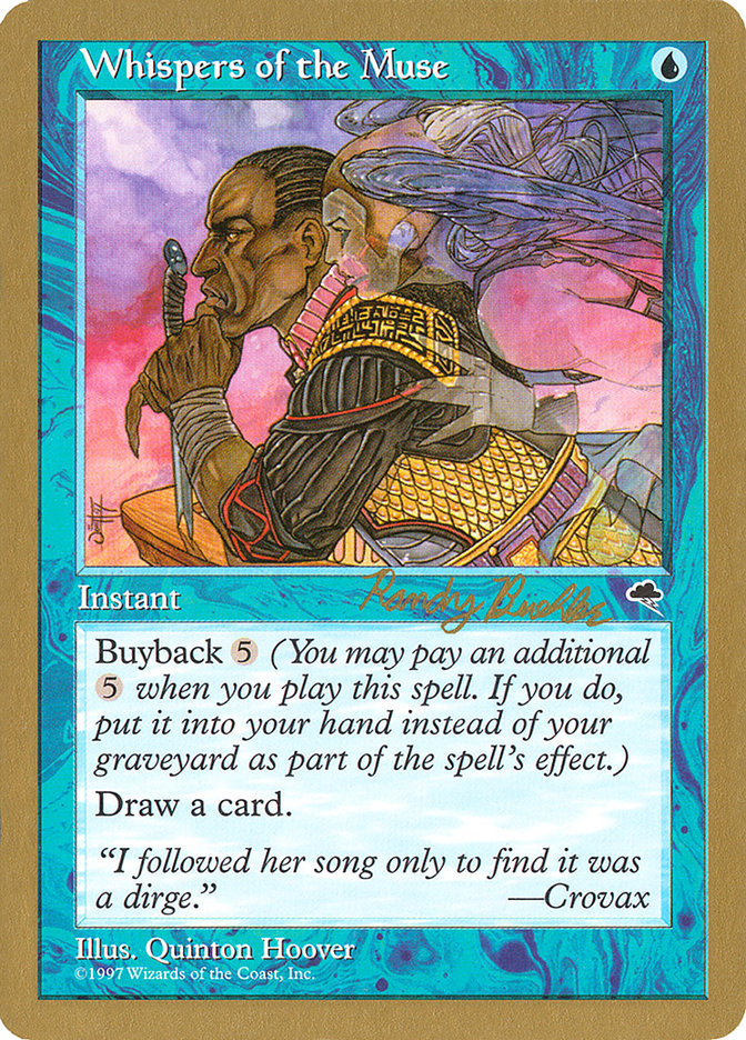 Whispers of the Muse (Randy Buehler) [World Championship Decks 1998] | Total Play