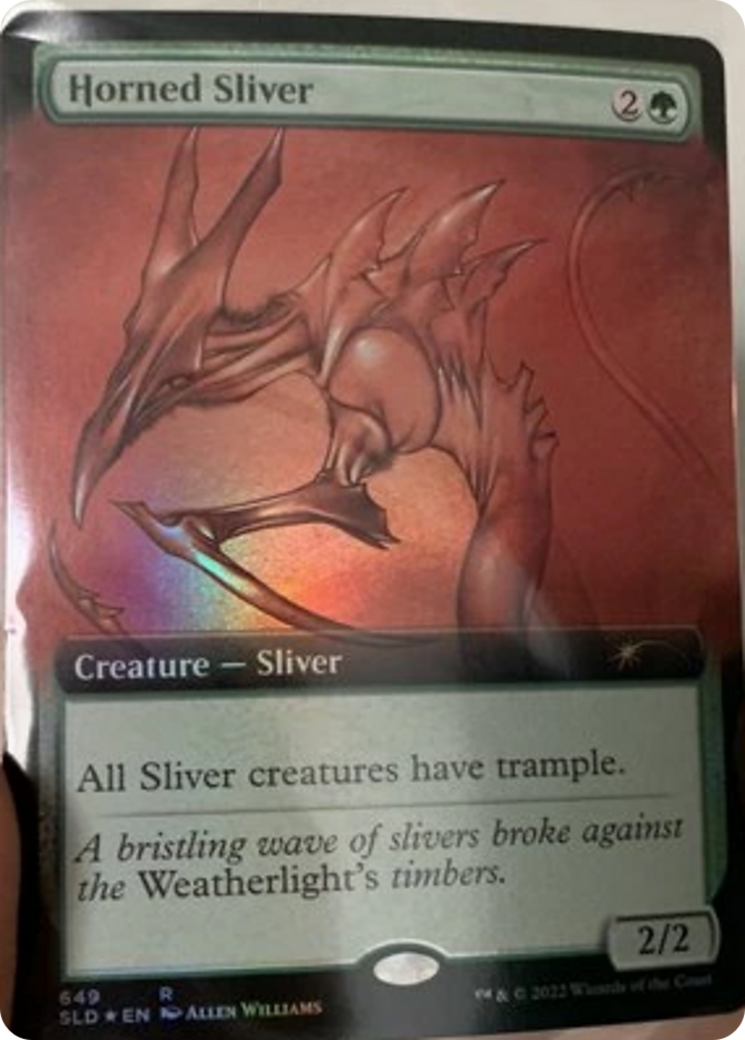 Horned Sliver (Extended Art) [Secret Lair Drop Promos] | Total Play