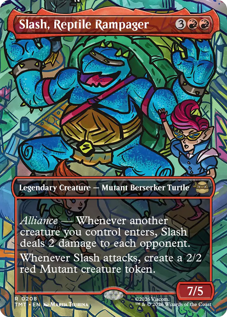 Slash, Reptile Rampager (Borderless) [Teenage Mutant Ninja Turtles] | Total Play