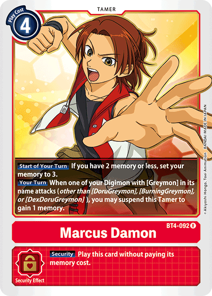 Marcus Damon [BT4-092] [Great Legend] | Total Play