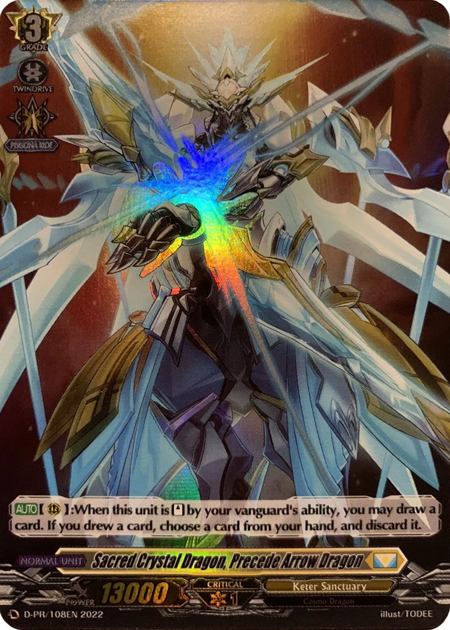 Sacred Crystal Dragon, Precede Arrow Dragon (D-PR/108EN) [D Promo Cards] | Total Play