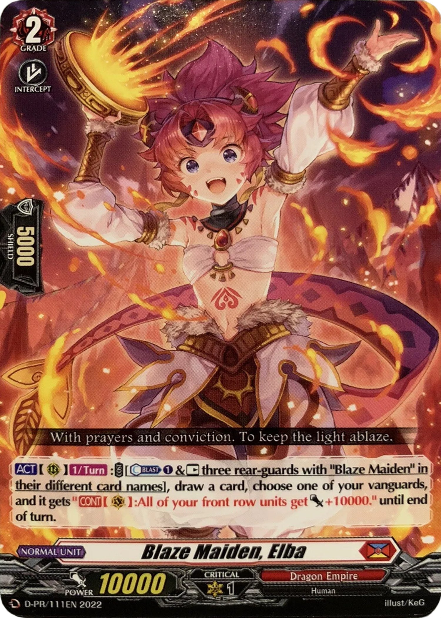 Blaze Maiden, Elba (111) (D-PR/111EN) [D Promo Cards] | Total Play