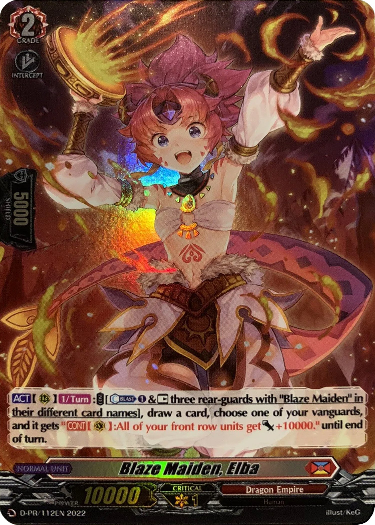 Blaze Maiden, Elba (112) (D-PR/112EN) [D Promo Cards] | Total Play