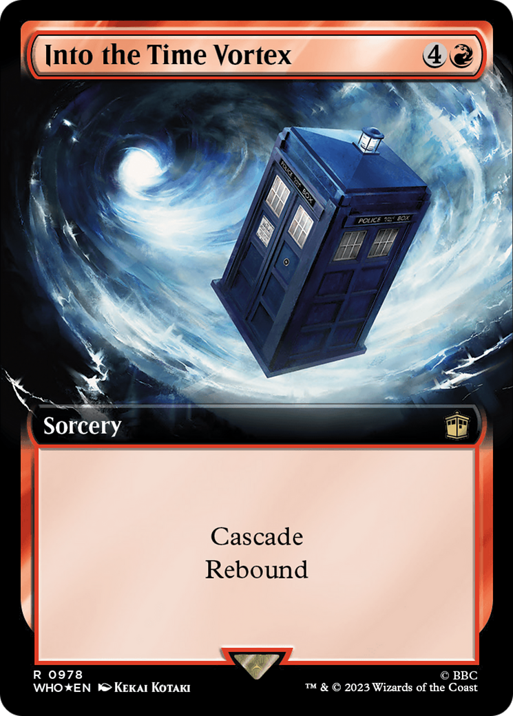 Into the Time Vortex (Extended Art) (Surge Foil) [Doctor Who] | Total Play