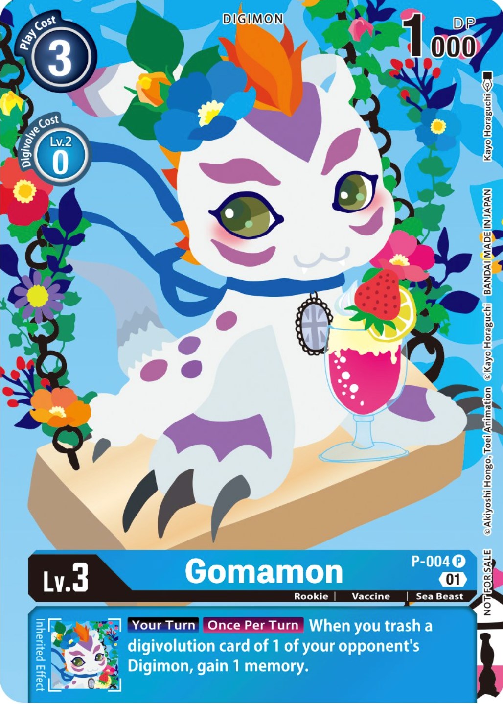 Gomamon [P-004] (Tamer's Card Set 2 Floral Fun) [Promotional Cards] | Total Play