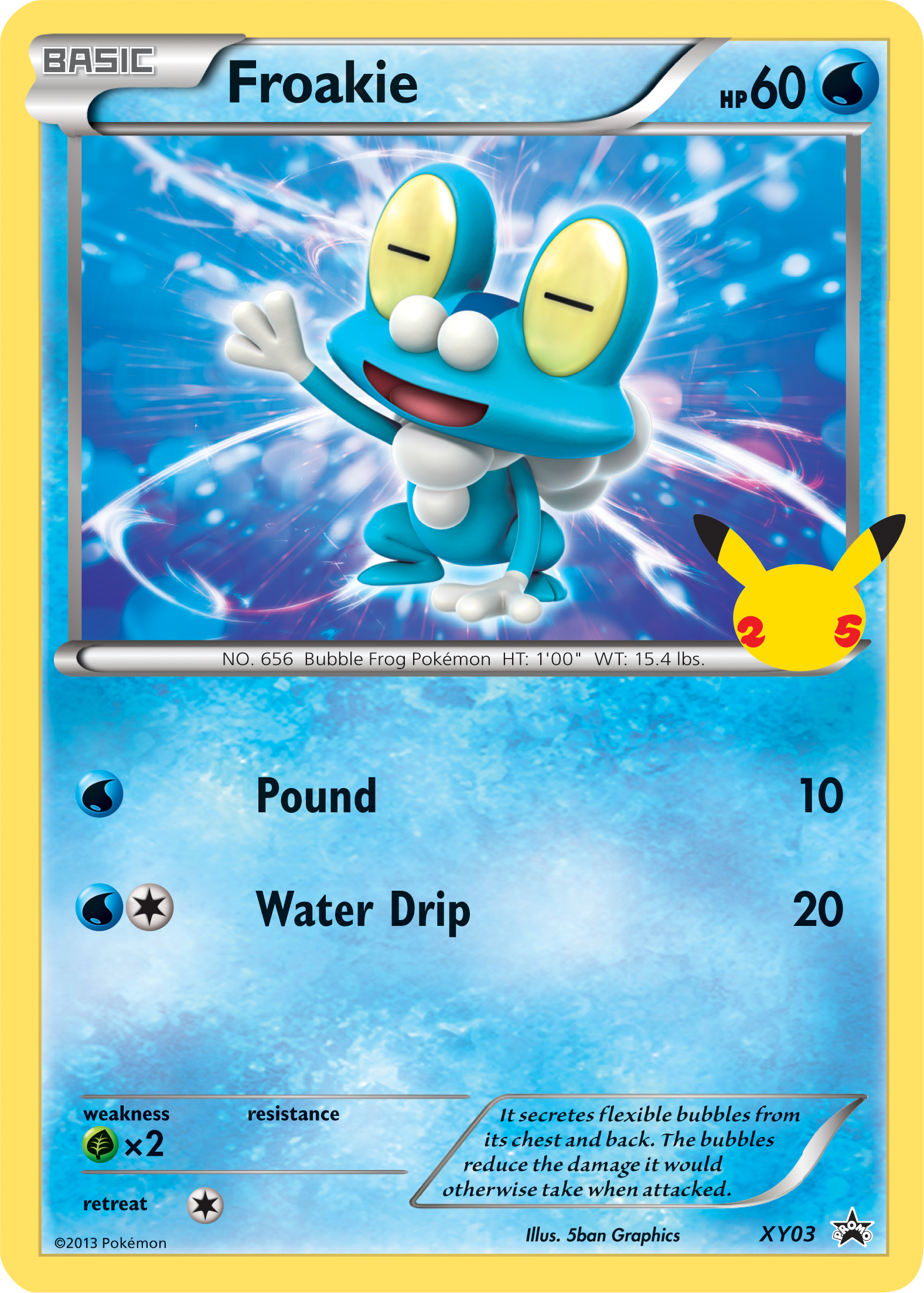 Froakie (XY03) (Jumbo Card) [First Partner Pack] | Total Play