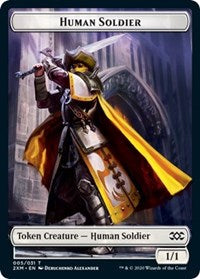 Human Soldier // Tuktuk the Returned Double-Sided Token [Double Masters Tokens] | Total Play