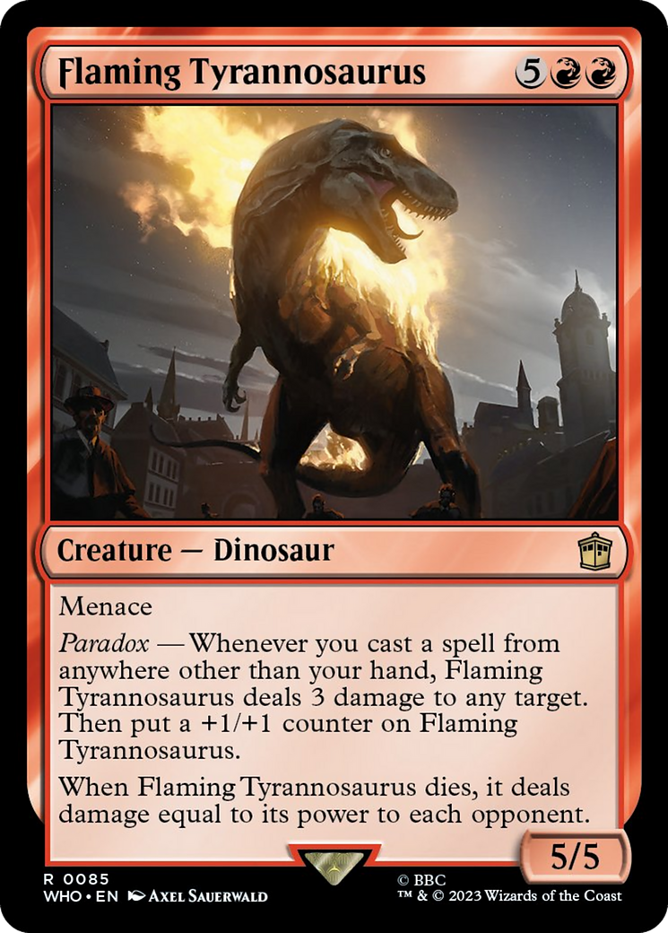 Flaming Tyrannosaurus [Doctor Who] | Total Play