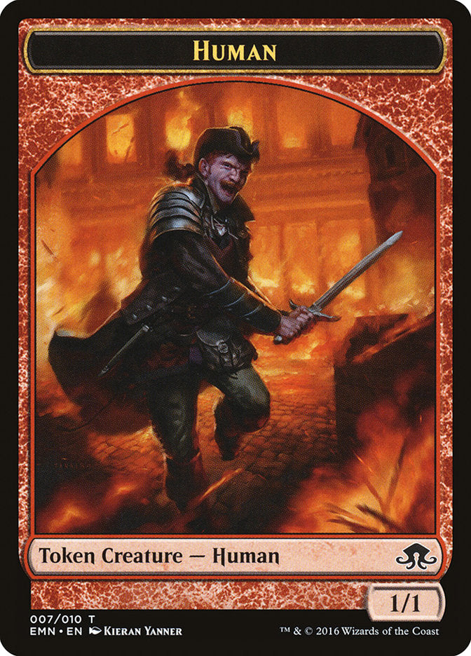 Human Token [Eldritch Moon Tokens] | Total Play